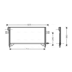 Kondensator, Klimaanlage AVA COOLING DN5204