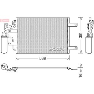 Condensator, airconditioning DENSO DCN20025
