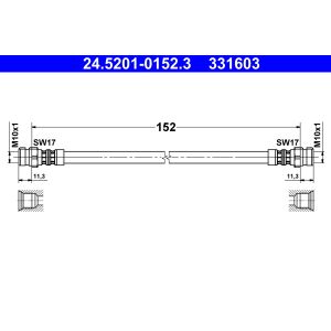 Flexible de frein ATE 24.5201-0152.3