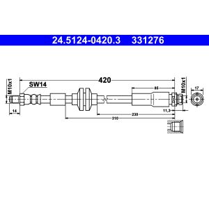 Bromsslang ATE 24.5124-0420.3