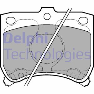 Set di pastiglie freno DELPHI LP620, fronte