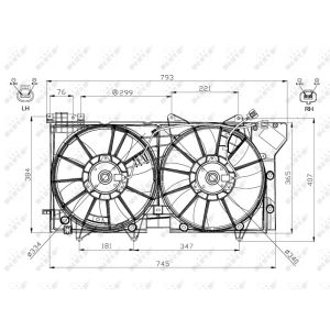 Lüfter, Motorkühlung NRF 47573