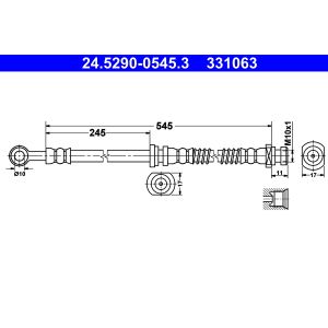 Bremsschlauch ATE 24.5290-0545.3
