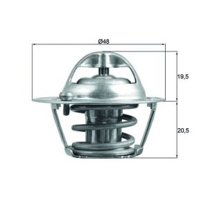 Thermostat, Kühlmittel MAHLE TX 204 82D