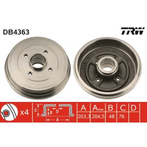 Jarrurumpu TRW DB4363