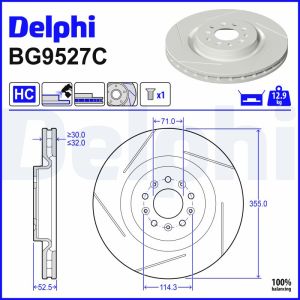 Disco de freno DELPHI BG9527C