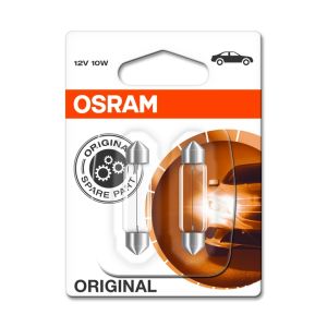 P27/7w lamp OSRAM C10W Standard 12V/10W, 2 Stuk