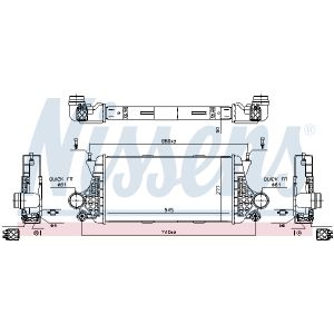 Ladeluftkühler NISSENS 96332