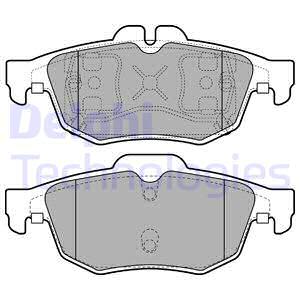 Bremsbelagsatz DELPHI LP2259, Hinten