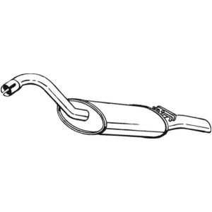 Silenciador traseiro BOSAL 105-017