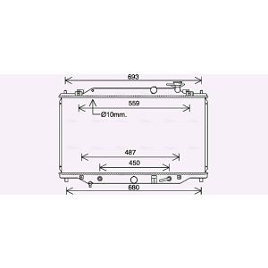 Arrefecedor do motor AVA COOLING MZ2292