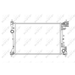 Radiator, motorkoeling NRF 53834