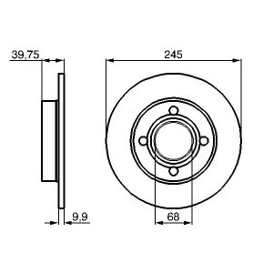 Bremsscheibe BOSCH 0 986 478 216