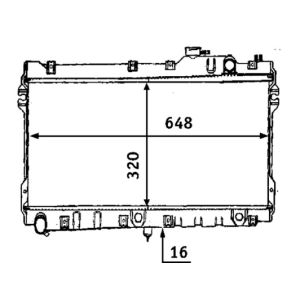 Arrefecedor do motor MAHLE CR 185 000S