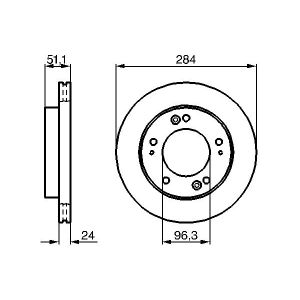 Bremsscheibe BOSCH 0 986 479 020