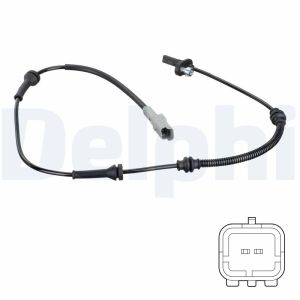 Sensor do ABS traseiro, direito DELPHI SS20780
