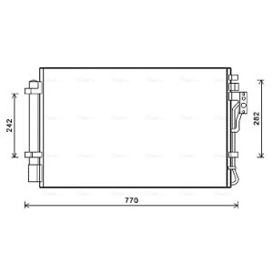 Condensador, sistema de ar condicionado AVA COOLING KA5157D