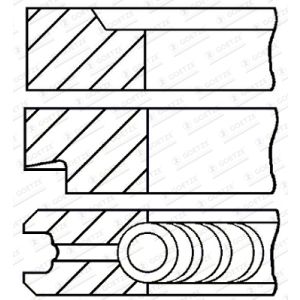 Juego de anillos de pistón GOETZE 08-207200-00