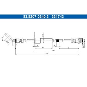 Bremsschlauch ATE 83.8207-0340.3