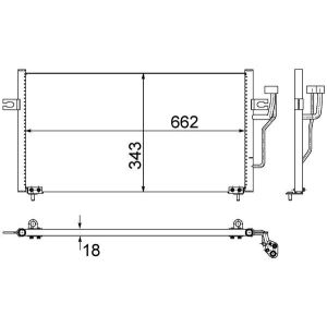 A/C-kondensor MAHLE AC 458 000S
