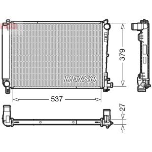 Radiador de motor DENSO DRM06003