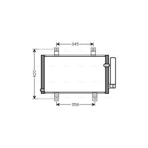 A/C-kondensor AVA COOLING MZ5209D