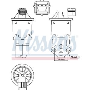 Valvola EGR NISSENS NIS 98247