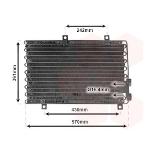 Condenseur (climatisation) VAN WEZEL 01005063