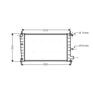 Arrefecedor do motor AVA COOLING FDA2217