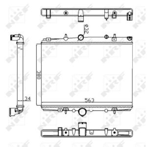 Kühler, Motorkühlung NRF 58303A