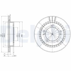 Bremsscheibe DELPHI BG3158
