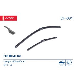 Scheibenwischer DENSO DF-081, Flat Blades Länge 650+400mm, Vorne, 2 Stück