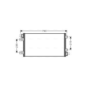 A/C-kondensor AVA COOLING RTA5342