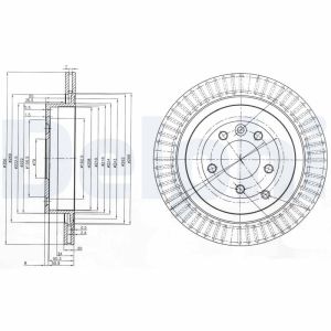 Disque de frein DELPHI BG3925C