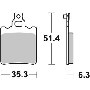 Bremsbelagsatz, ohne Straßenzulassung BREMBO 07BB13SD
