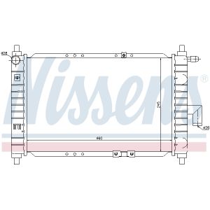 Radiator, motorkoeling NISSENS 61646