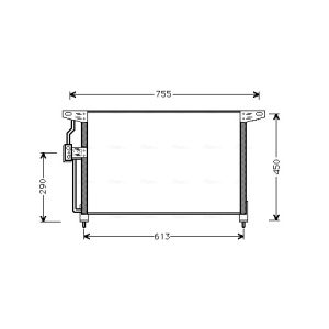 Kondensator, Klimaanlage AVA COOLING OL5228
