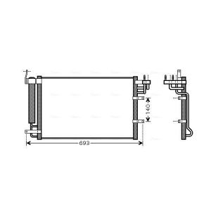 Condenseur (climatisation) AVA COOLING KA5093D