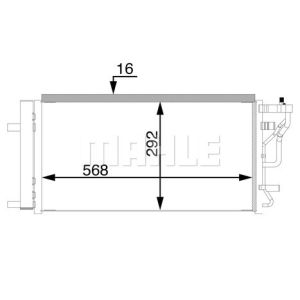 Condensatore, impianto di climatizzazione MAHLE AC 71 000S