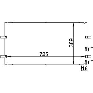 Condenseur (climatisation) MAHLE AC 695 000P