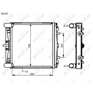 Radiator, motorkoeling NRF 59131