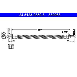 Bremsschlauch ATE 24.5123-0350.3