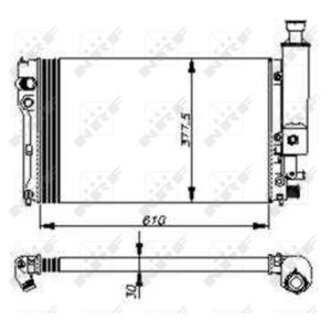 Radiator, motorkoeling NRF 58805