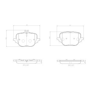 Bremsbelagsatz BREMBO P 50 169