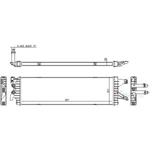 Arrefecedor do motor AVA COOLING VN2455
