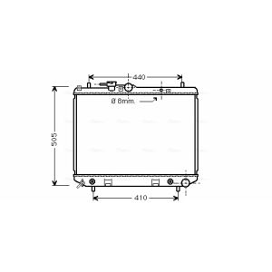Arrefecedor do motor AVA COOLING DU2044