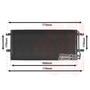 Condenseur (climatisation) VAN WEZEL 58005197
