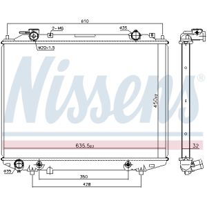 Arrefecedor do motor NISSENS 68535