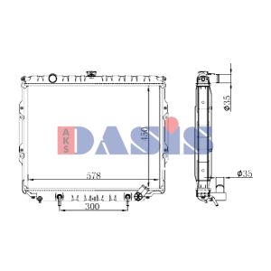 Arrefecedor do motor AKS DASIS 510196N