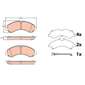 Bremsbelagsatz TRW GDB3645